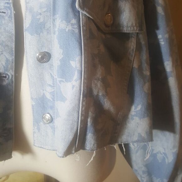 TOPSHOP Moto Jean Jacket - Size 10 - Picture 4 of 7